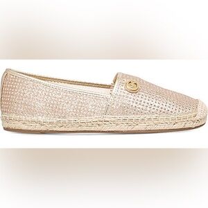 NWT- Michael Kors Shimmering Gold Espadrilles